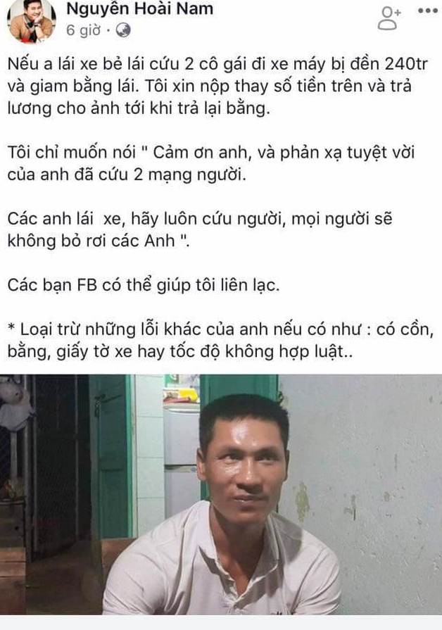 doanh nhan tre tuyen bo den giup 240 trieu cho tai xe be lai cuu nguoi