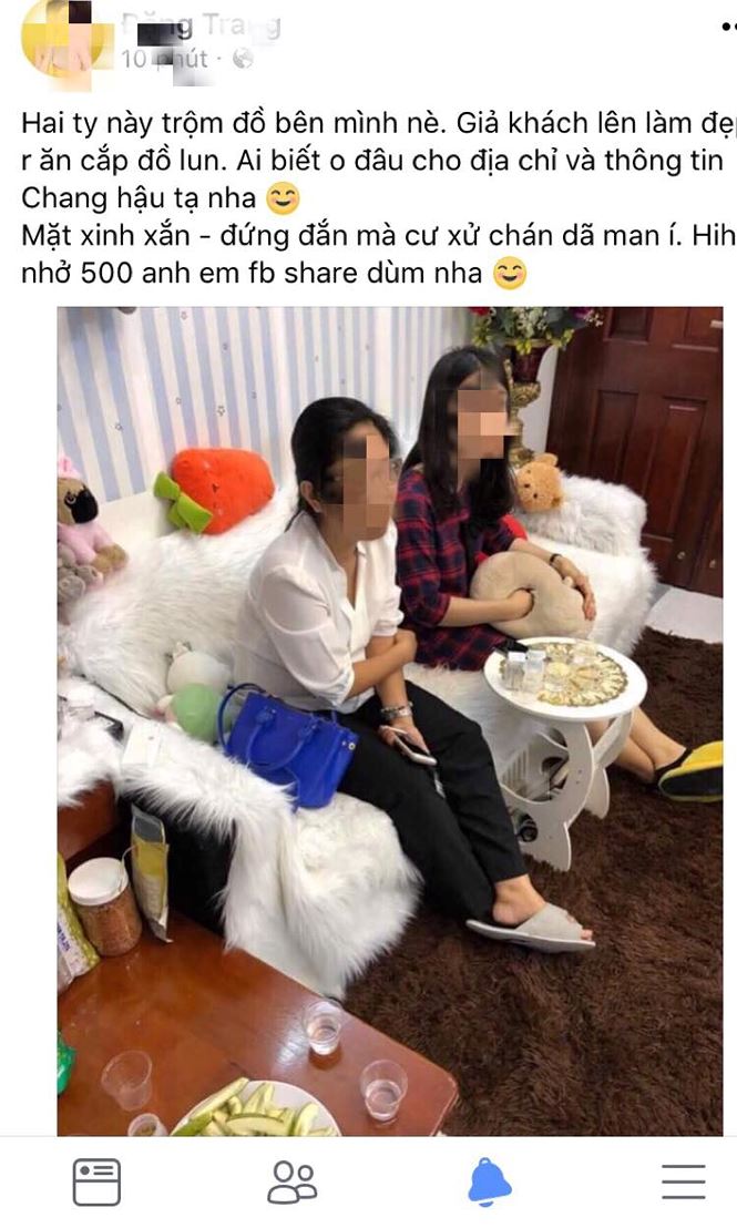 bi lat tay chu co so tham my chui vu khong phong vien