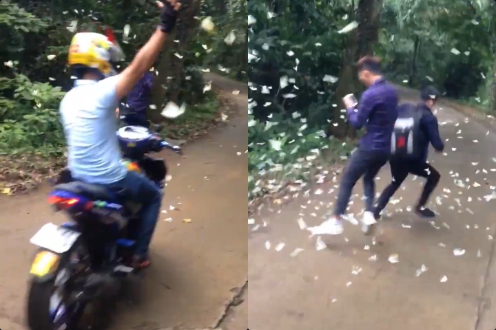 xuat hien clip phuot thu ro ga hu het thi nhau lao vao va dam dap dan buom o cuc phuong