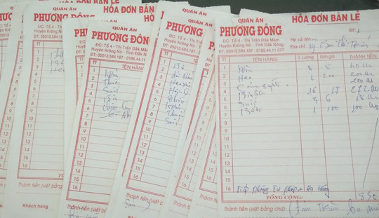 10 co quan nha nuoc o dak nong an nhau khong tra tien