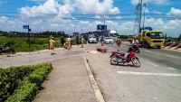 csgt hai duong cau cuu vi quoc lo 5 xuong cap