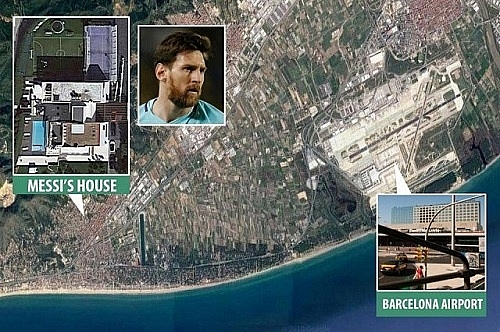 Vì sao máy bay không được bay qua nóc nhà của Messi? vi sao may bay khong duoc bay qua noc nha cua messi