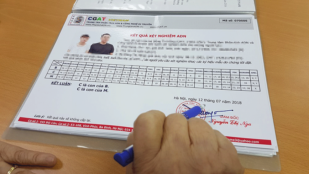 chuyen o trung tam xet nghiem adn giam doc bi trao nham con cua lai xe
