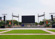 Lắp màn hình LED cỡ lớn ở quảng trường Hồ Chí Minh để cổ vũ Olympic VN