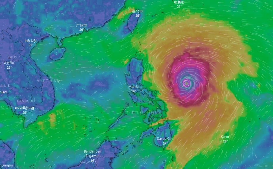 hai kich ban do bo cua sieu bao mangkhut
