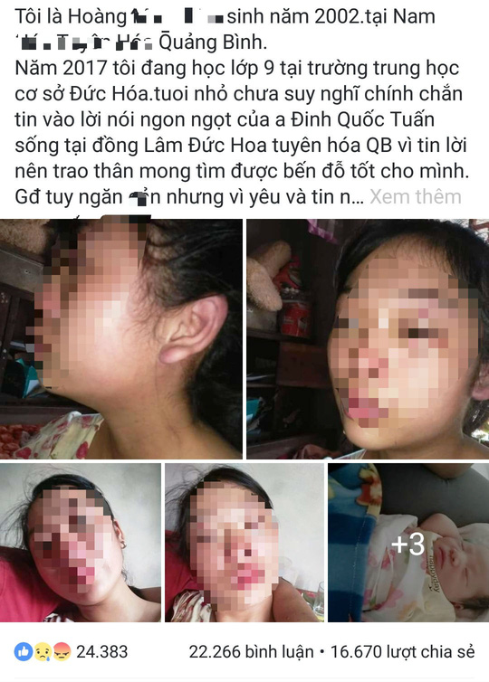 me tre 16 tuoi dang facebook cau cuu vi bi chong lien tuc bao hanh