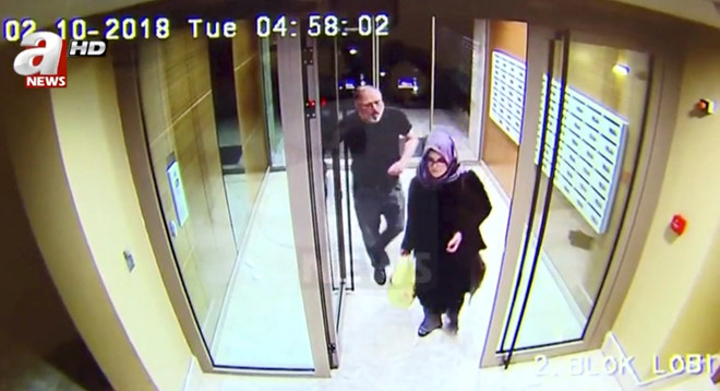 nhung hinh anh cuoi cung cua nha bao khashoggi truoc khi bi sat hai
