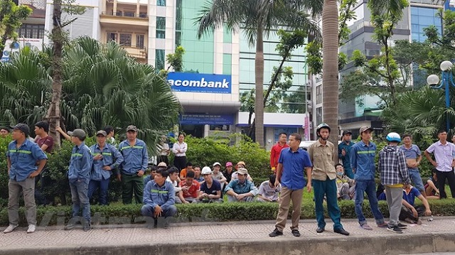 ha noi chay lon tai cong trinh trung tam luu ki chung khoan viet nam