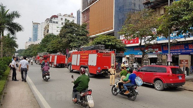 ha noi chay lon tai cong trinh trung tam luu ki chung khoan viet nam