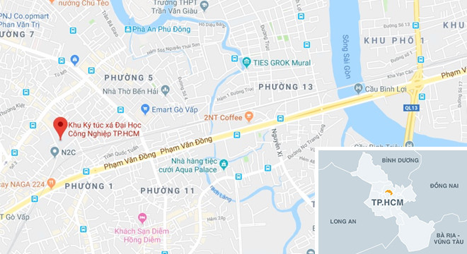co gai tu vong khi roi tu lau cao ktx dai hoc cong nghiep tp hcm