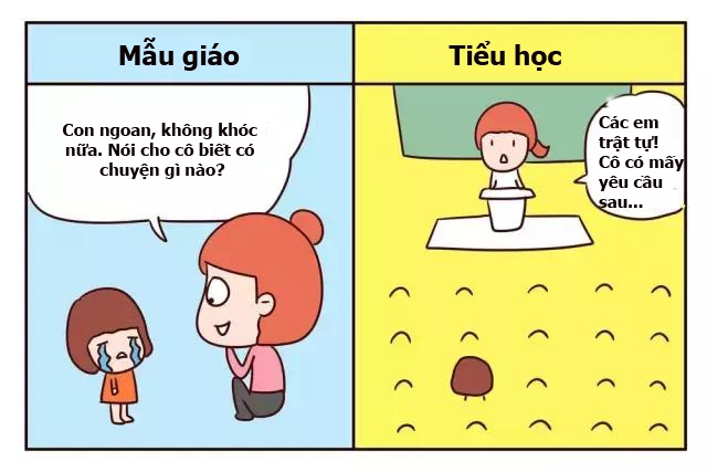 khac biet giua di hoc mau giao va di hoc tieu hoc