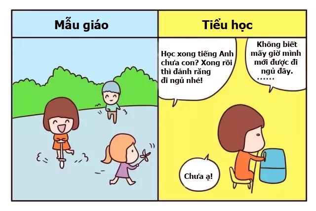 khac biet giua di hoc mau giao va di hoc tieu hoc