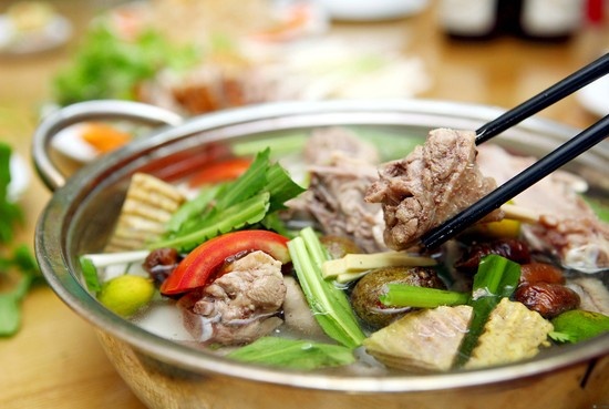bua com bo duong cung cac mon ngon tu vit