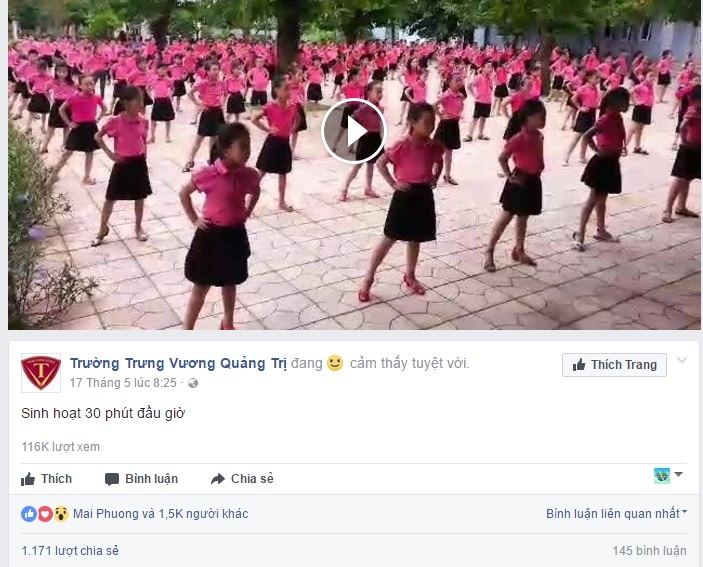 hoc sinh quang tri khieu vu trong gio sinh hoat gay bao