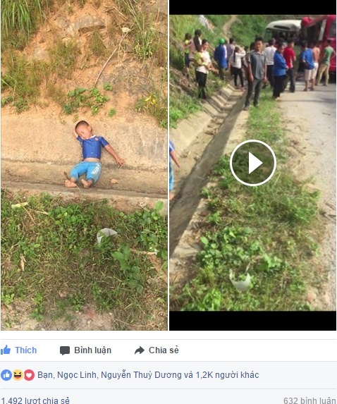 di xem tai nan giao thong cau be nay gay bao mang vi ngu quen