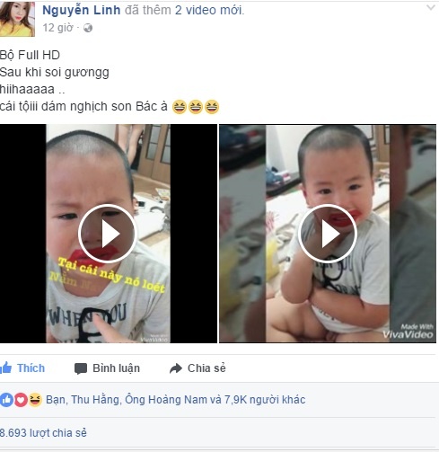 dan mang phat sot voi bieu cam dang yeu cua cau be khi to son