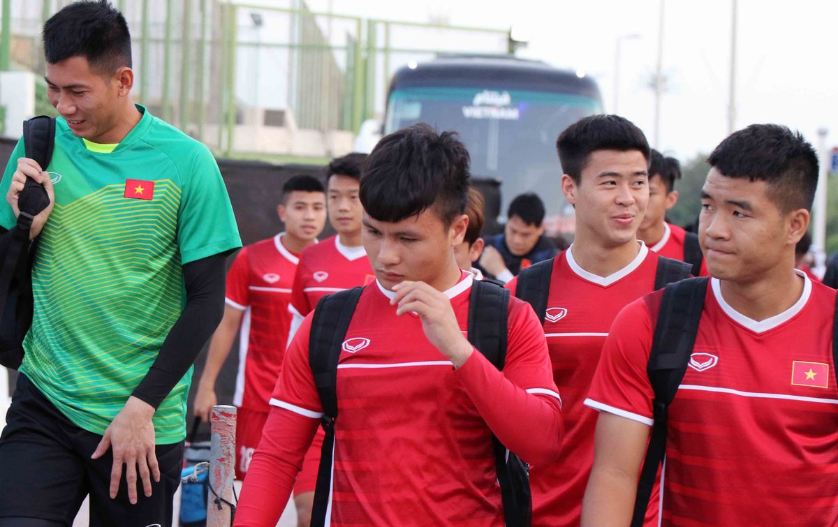 tin nong asian cup 2019 tuyen viet nam tap buoi dau tai uae