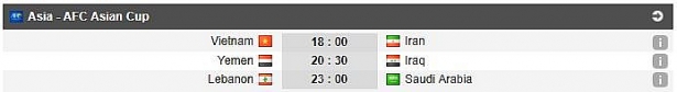 lich thi dau chinh xac nhat hom nay 121 tran viet nam vs iran da luc may gio