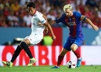 Trực tiếp Sevilla vs Barca, 22h15 23/2: Đội hình xuất phát, Messi sát cánh Suarez