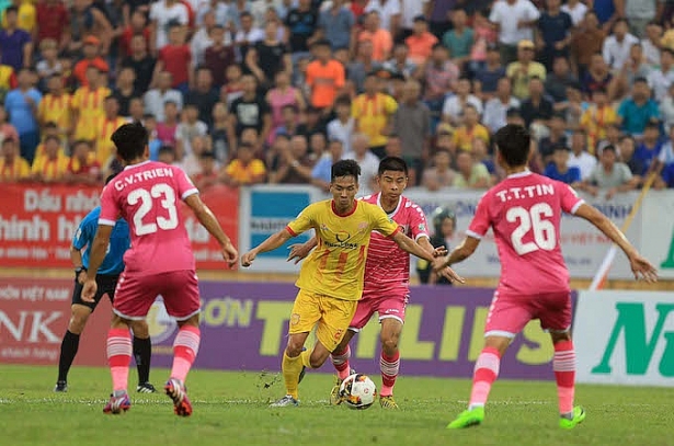 truc tiep nam dinh vs sai gon 17h00 242 vong 1 v league ruc lua thanh nam