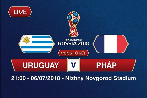 truc tiep ket qua video ban thang tu ket world cup 2018 phap vs uruguay dai chien cuu vuong
