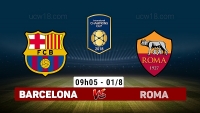 tong thuat ty so international champions cup tan binh lap cong barca van thua nguoc roma