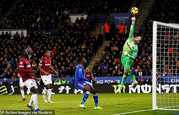 truc tiep bong da leicester vs west ham hiep 1 west ham mo ty so