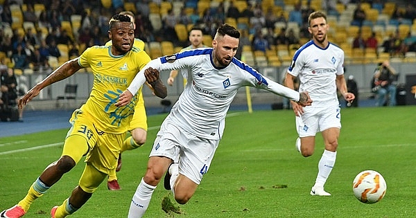 truc tiep europa league astana vs dynamo kiev hiep 1 toc do day cao
