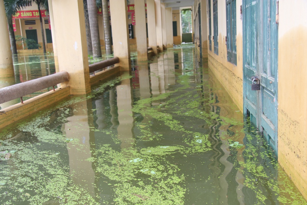 Chương Mỹ, Hà Nội: Hoãn ngày tựu trường vì nước lũ chuong my ha noi hoan ngay tuu truong vi nuoc lu