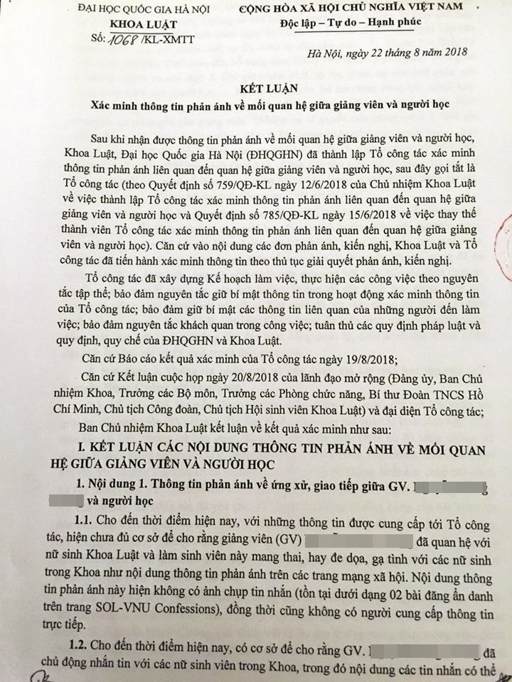 vu nam giang vien khoa luat bi to quay roi hien chua du co so khang dinh ga tinh