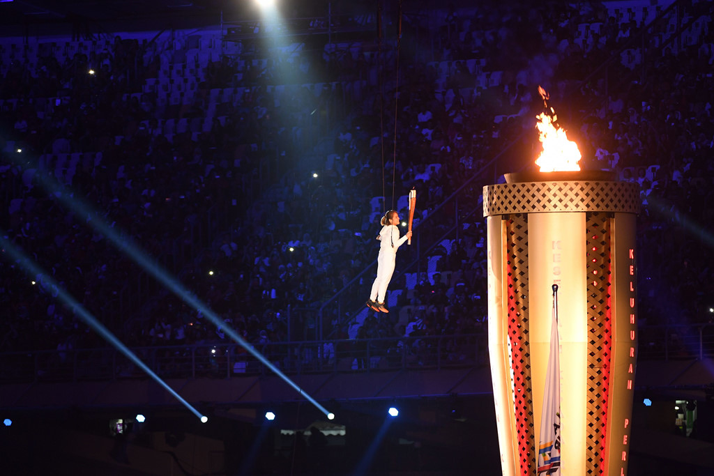 le khai mac sea games 29 an tuong duoi con mua xoi xa