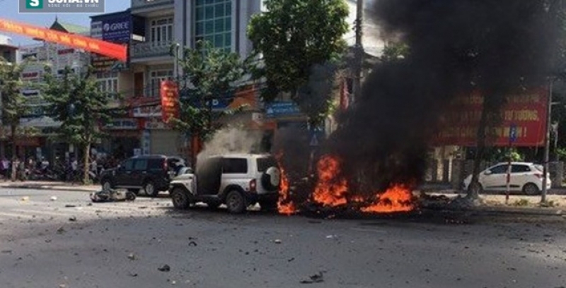 vu no xe taxi o quang ninh xuat hien thu tuyet menh