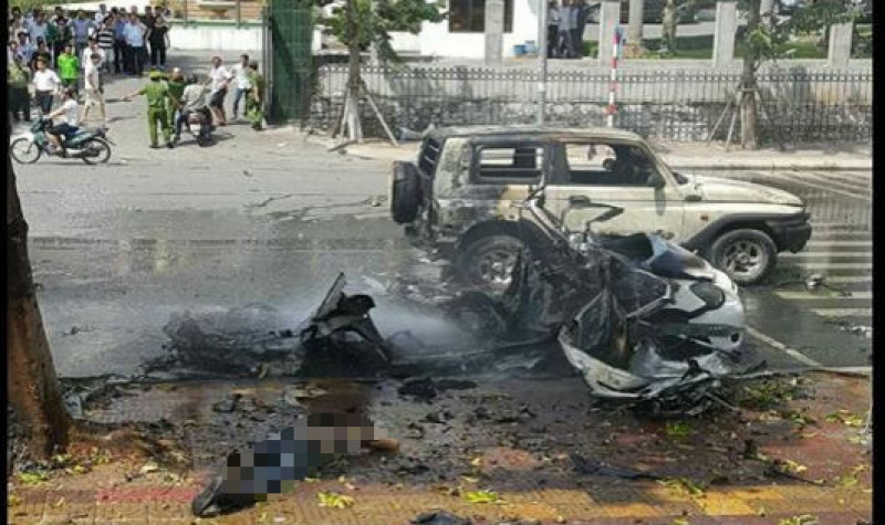 vu no xe taxi o quang ninh xuat hien thu tuyet menh