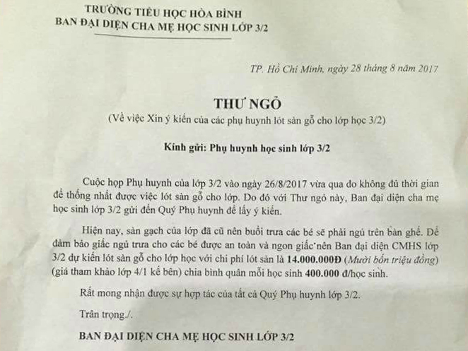 ong bo gui don toi chinh phu de nghi giai tan hoi phu huynh