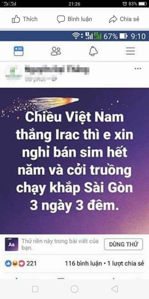 cuoi ra nuoc mat voi loi hua khoa than chay khap pho neu u23 viet nam chien thang