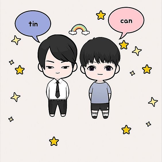 loat tranh chibi cuc de thuong ve dan sao phim dam my love by chance khien fan ngam mai khong chan
