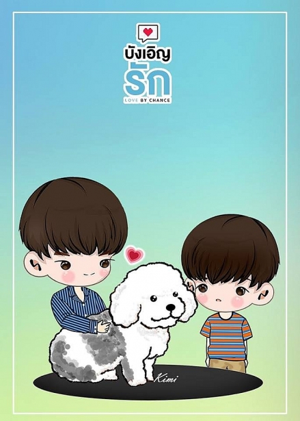 loat tranh chibi cuc de thuong ve dan sao phim dam my love by chance khien fan ngam mai khong chan