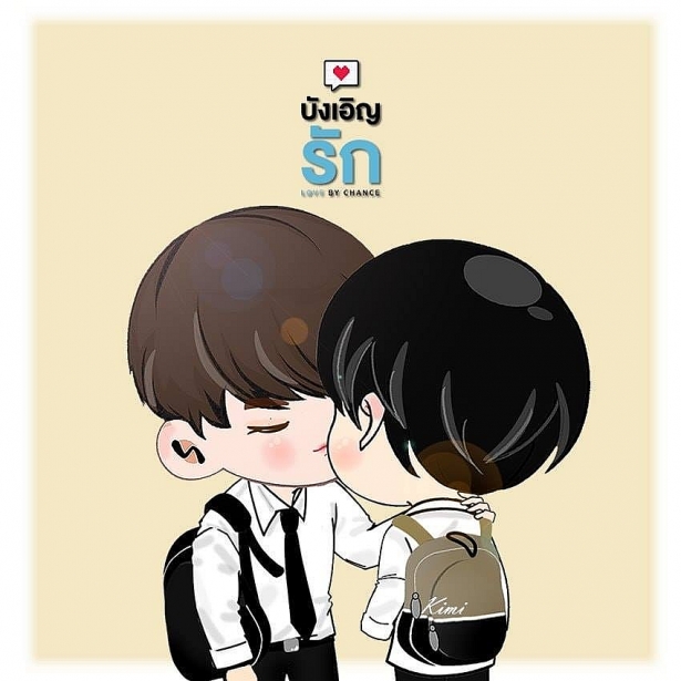 loat tranh chibi cuc de thuong ve dan sao phim dam my love by chance khien fan ngam mai khong chan