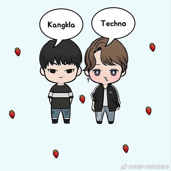 loat tranh chibi cuc de thuong ve dan sao phim dam my love by chance khien fan ngam mai khong chan