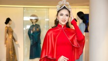Hương Giang Idol chuẩn bị áo dài dự thi Hoa hậu Chuyển giới Quốc tế