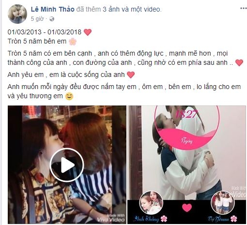 phat hon voi cap dong tinh nu dep ca doi khi ky niem gan 5 nam yeu nhau