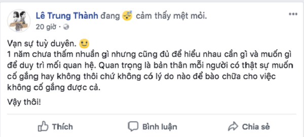 Nặng trĩu tâm sự, Erik và bạn trai đồng giới 'đường ai nấy đi' sau 1 năm yêu? nang triu tam su erik va ban trai dong gioi duong ai nay di sau 1 nam yeu