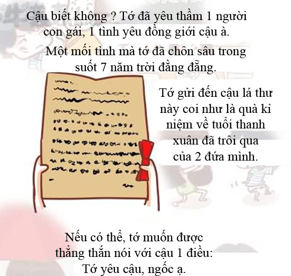 Chuyện tình đồng giới đáng yêu qua bộ tranh 'Ngốc à! Anh yêu em' chuyen tinh dong gioi dang yeu qua bo tranh ngoc a anh yeu em