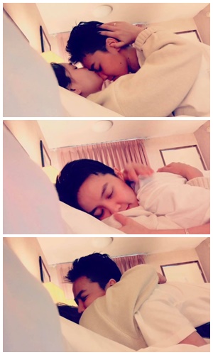tomboy to tran di bao quay clip khoe canh giuong chieu voi vo moi cuoi