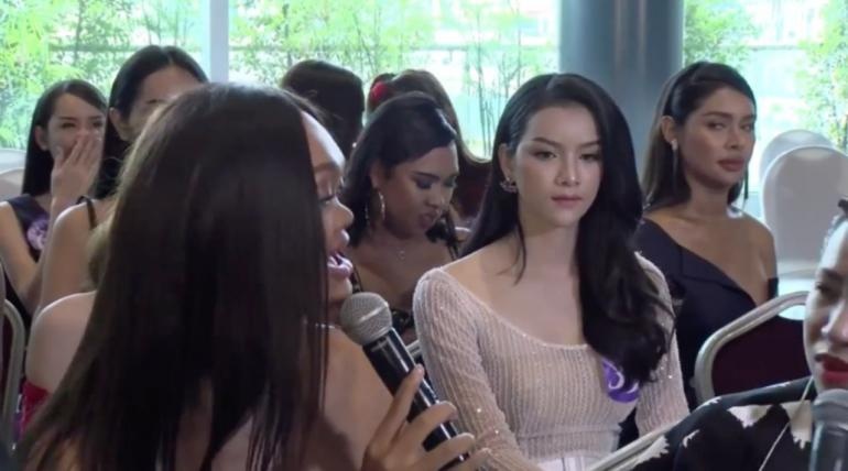 co gai tung duoc menh danh la happy polla phien ban gay gay sot mang khi tham du hoa hau chuyen gioi thai lan 2018
