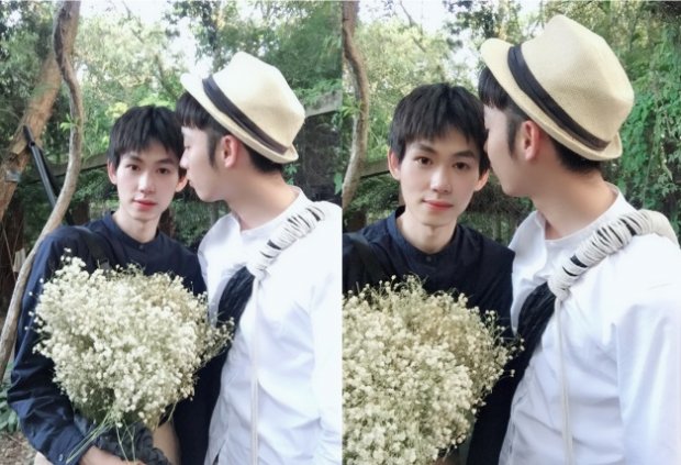 xuyt xoa voi bo anh thanh xuan cua hai chang trai cuc tinh tu va lang man