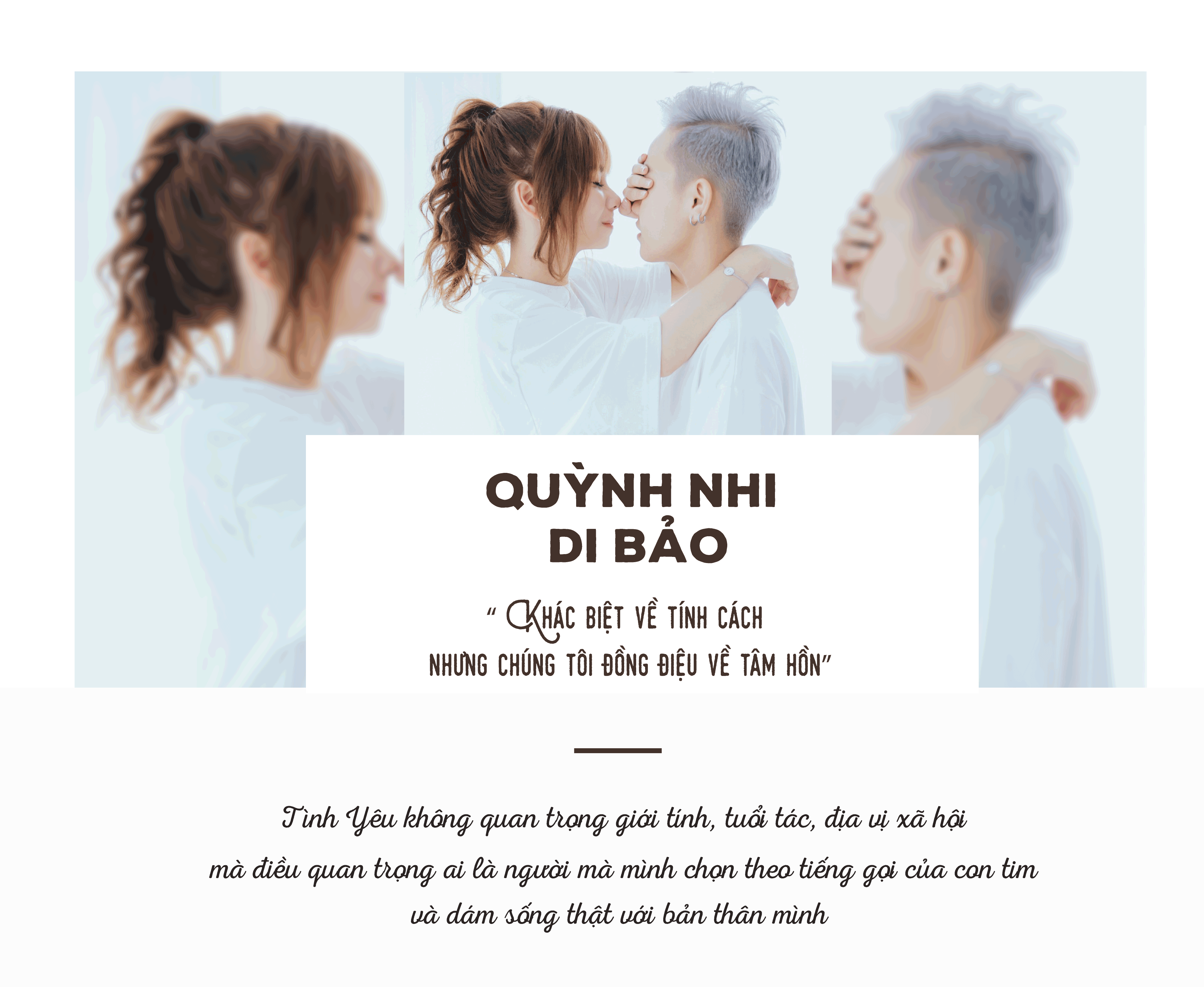cap doi di bao va quynh nhi du ca hai khac biet ve tinh cach nhung tinh yeu cua chung toi chan thanh