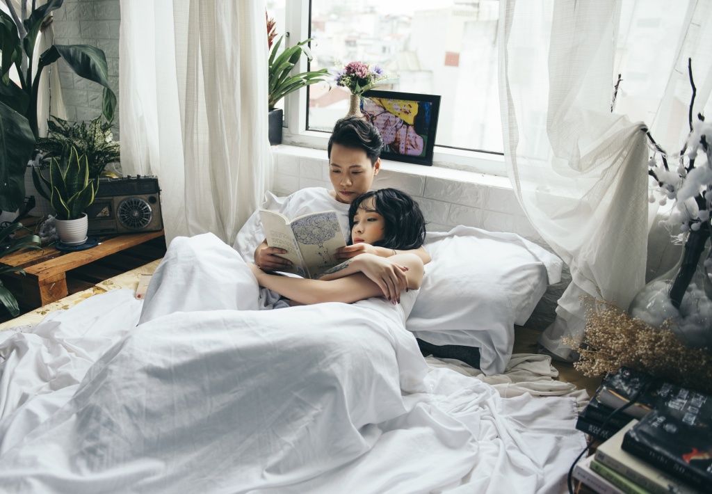 bo anh tinh mat ngot dep nhu giac mo cua cap dong gioi nu 9x