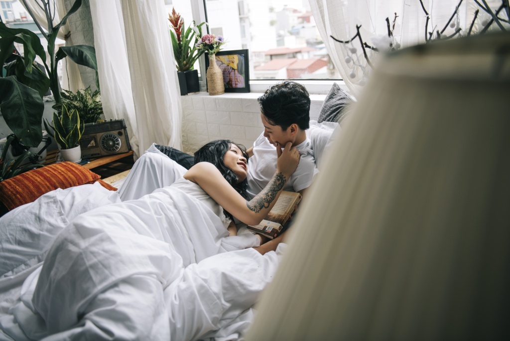 bo anh tinh mat ngot dep nhu giac mo cua cap dong gioi nu 9x