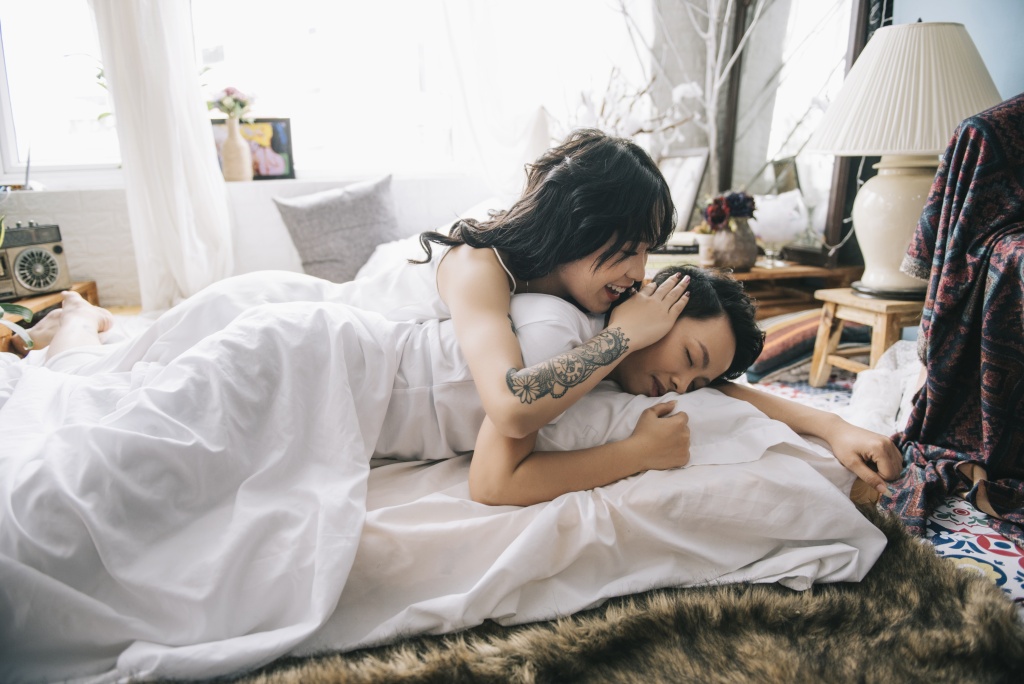 bo anh tinh mat ngot dep nhu giac mo cua cap dong gioi nu 9x